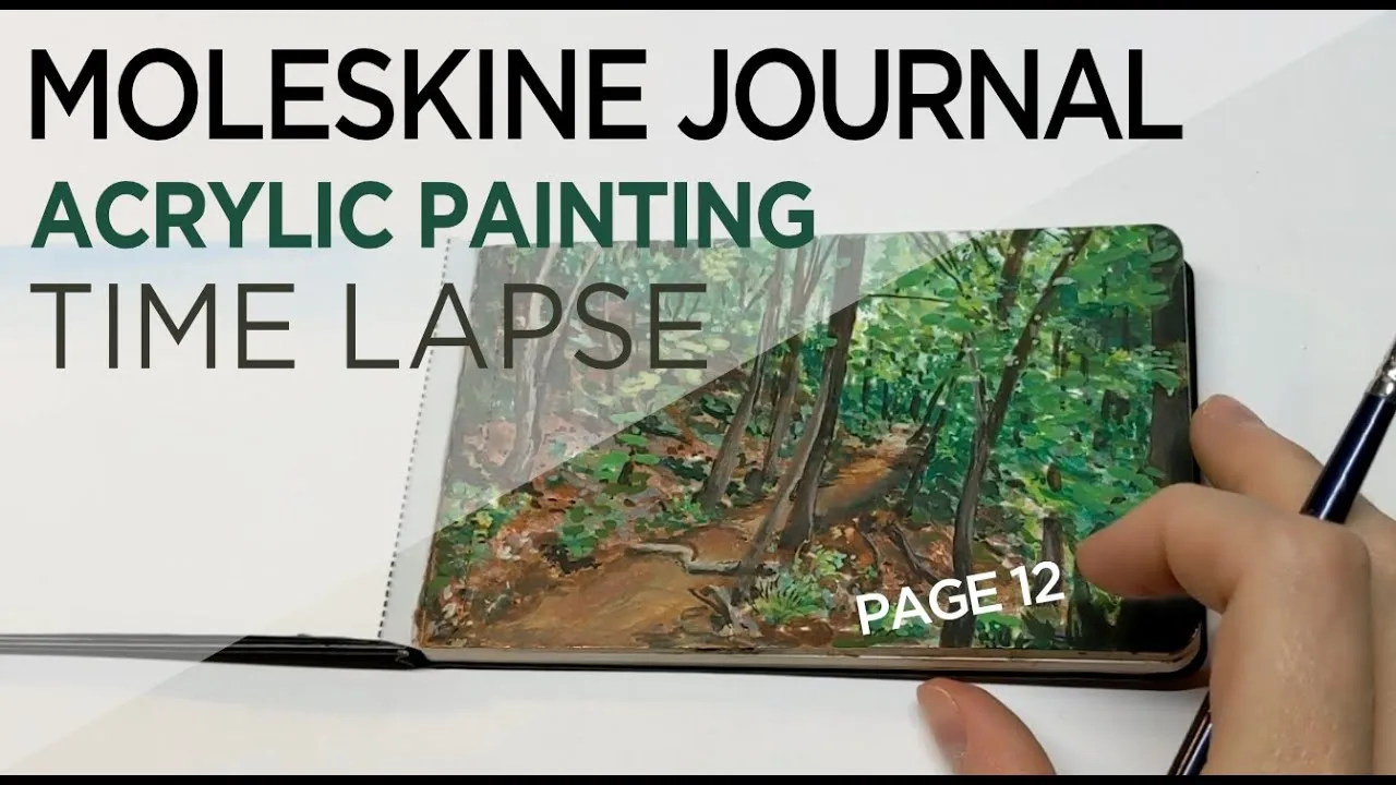 I Painted Two Scenes That Come Together As One! Forest Perspectives