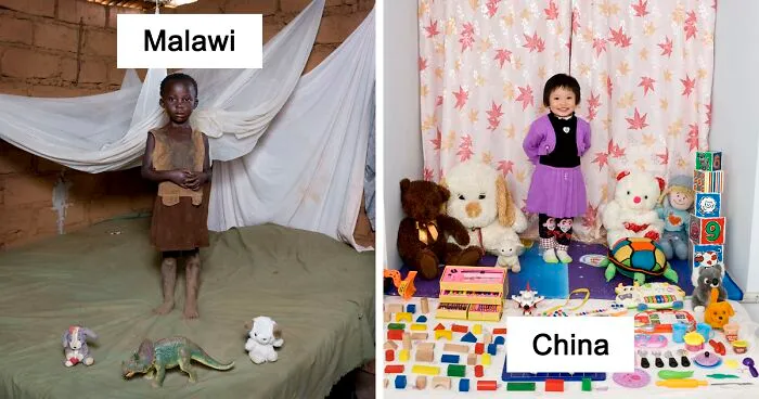 Niños de distintas partes del mundo muestran sus juguetes favoritos en estas conmovedoras imágenes (22 fotos)