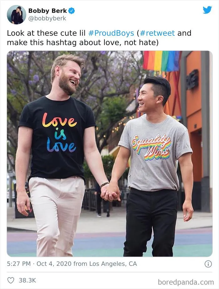 White Supremacist Group Makes The #ProudBoys Hashtag A Thing, The Gay Community Hijacks It