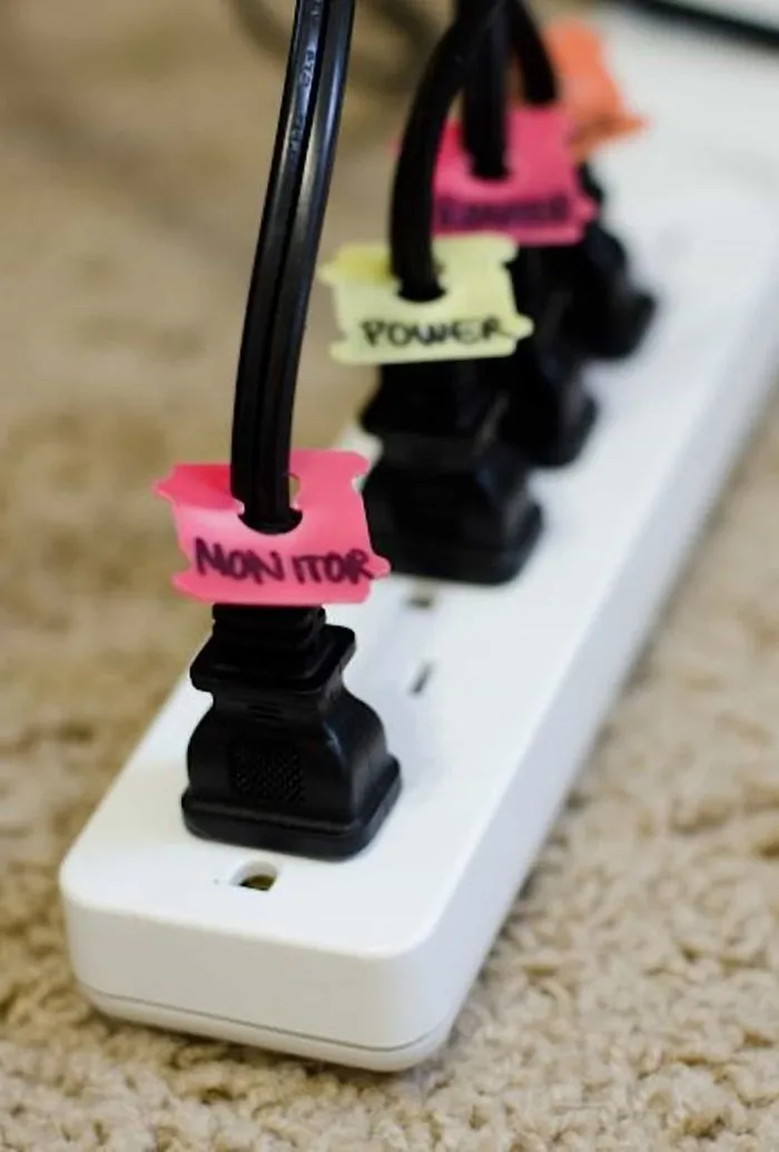 Etiqueta los cables
