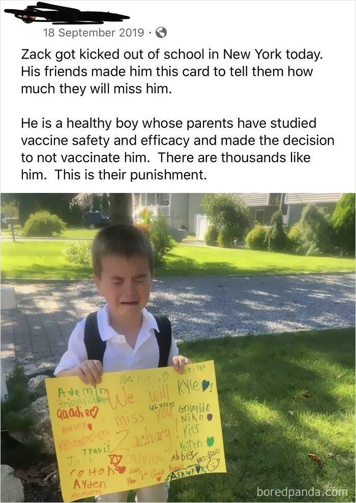 Imagine Being A Pos Who Not Only Pulls Their Kid Out Of School Due To Not Wanting To Vaccinate Him But Also Broadcast His Misery In An Attempt To Get People To Side With You...
