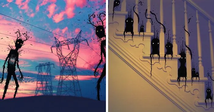 I Needed A Way To Cope With The Year Of 2020 So I Started Creating These Creepy Illustrations (30 Pics)