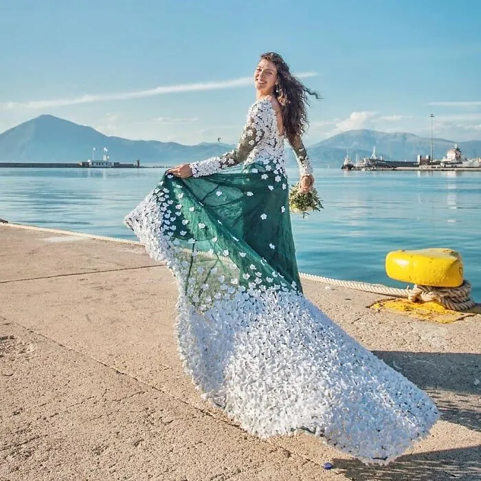 I Diyed My Wedding Dress From Olive-Nets