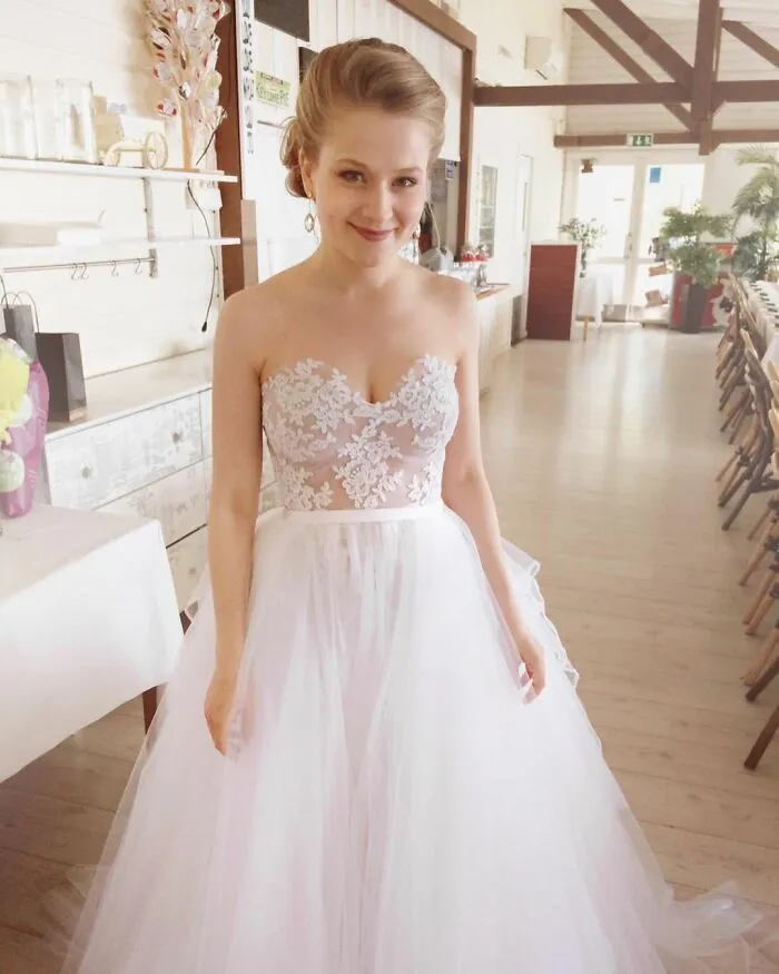 Back In 2015 When I Was Making This DIY Wedding Dress Of Mine, Naked Lace Was (Or Was Becoming) A Thing