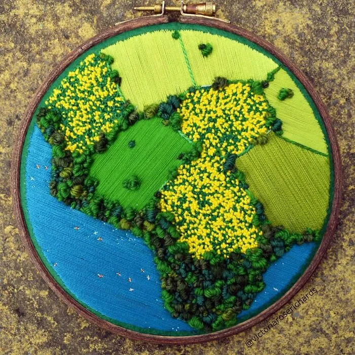 35 Of The Most Beautiful Pieces Of Aerial Embroidery Showing Off British Nature