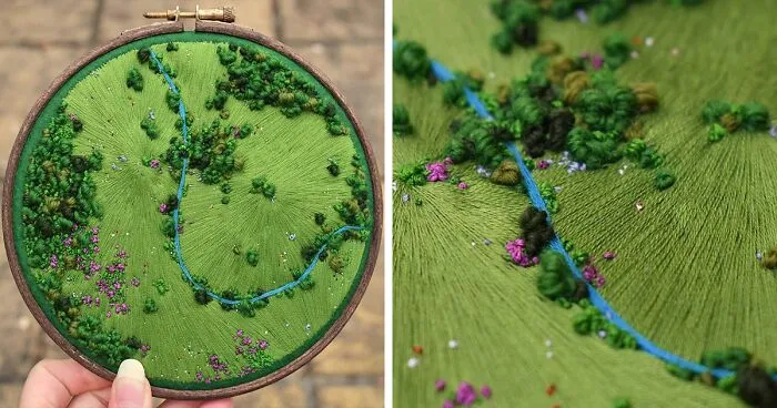 35 Of The Most Beautiful Pieces Of Aerial Embroidery Showing Off British Nature