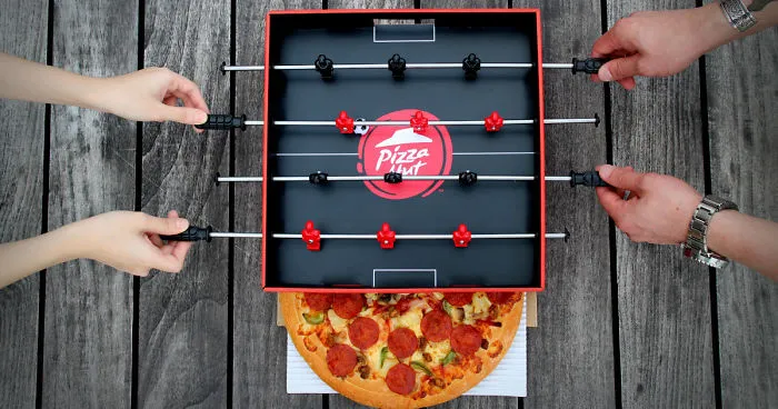 Pizza Hut's 'Foosball Pizza Box' Was Made For Pizza And Football Fans