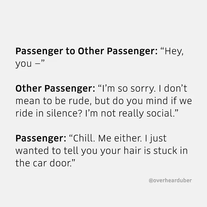 40 'Overheard' Conversations During Uber Rides From This Instagram Account