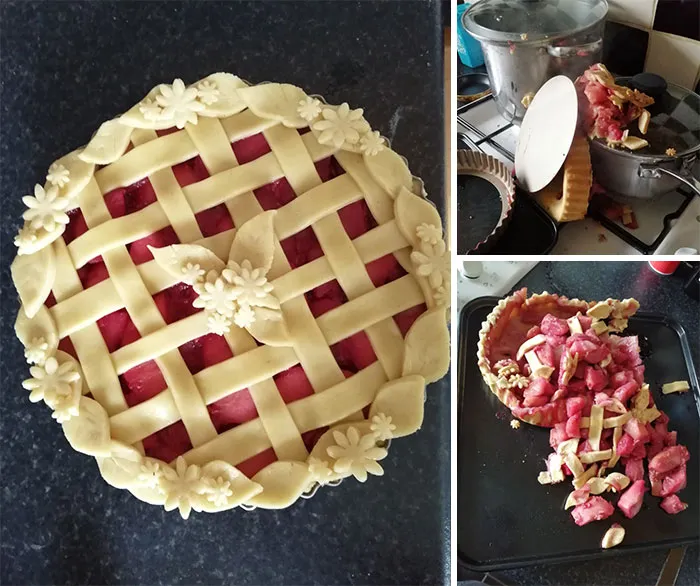 Hoy he hecho un pastel y también se me ha caido