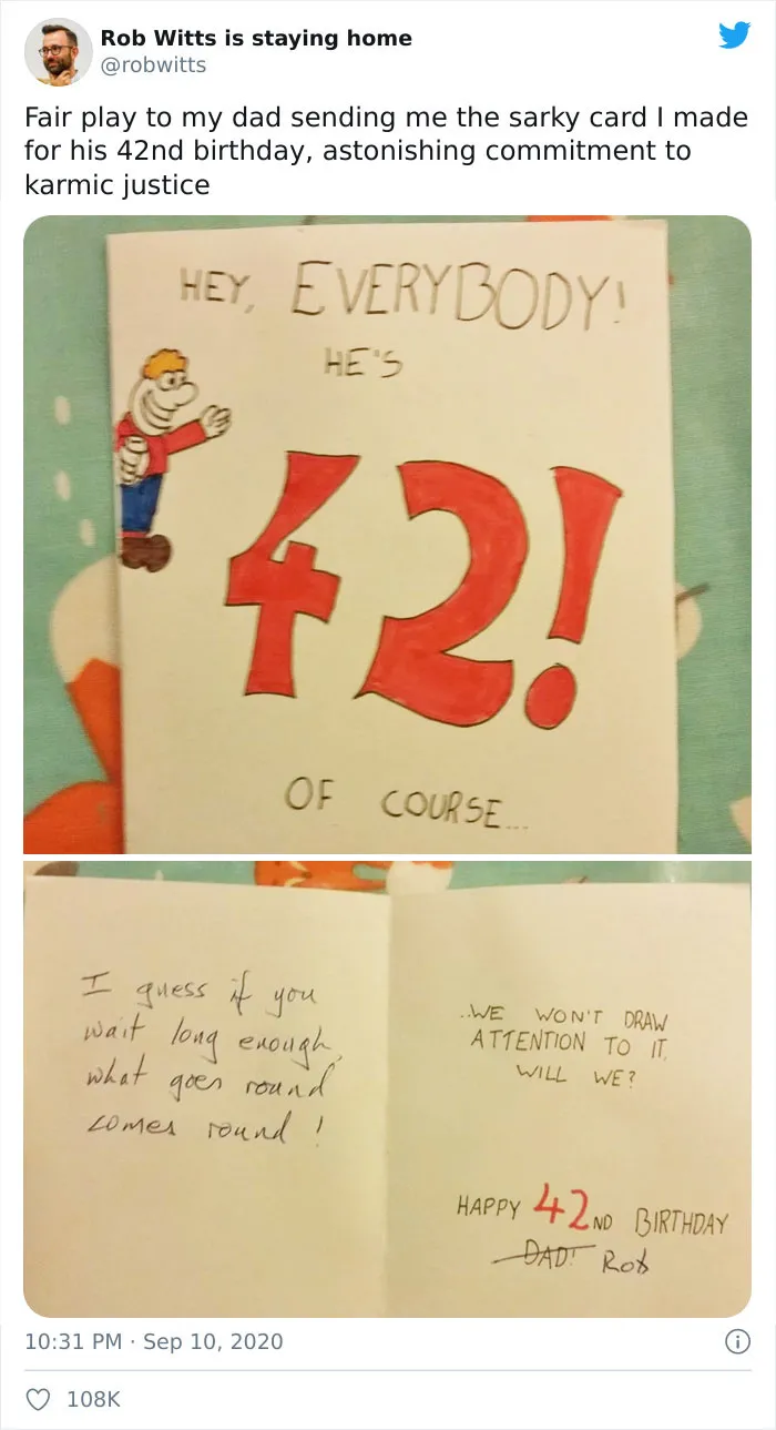 Dad Waits 28 Years To Return Birthday Card To Son