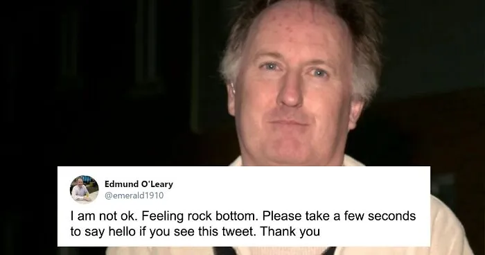 Man Gets Overwhelming Support From People All Over The World After Tweeting 'I'm Not OK'