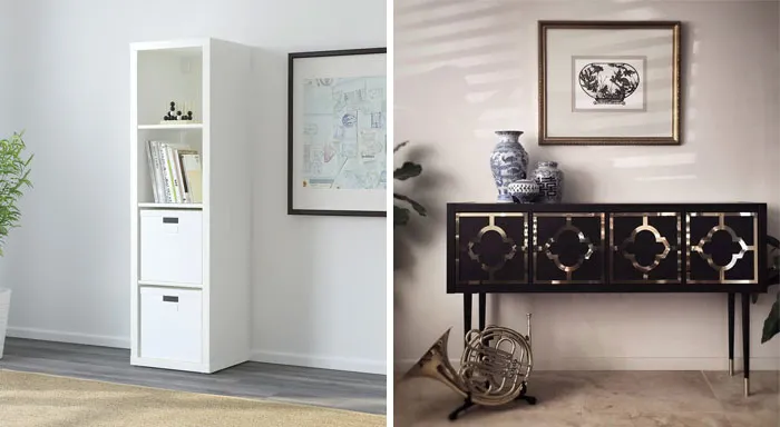 IKEA Kallax Art Deco Console Hack