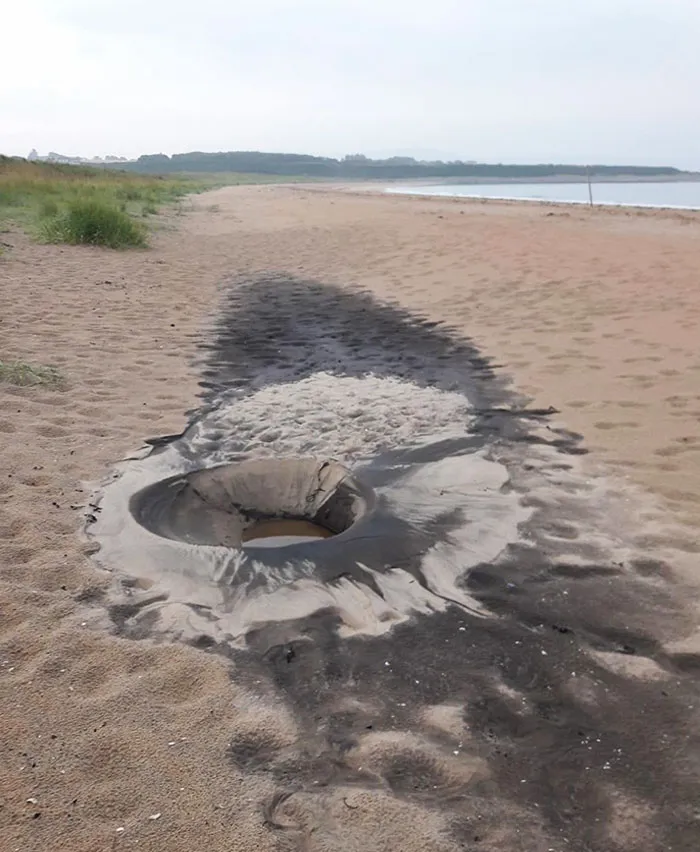 This Is What Happens When Lightning Strikes Dornoch Beach In Scotland