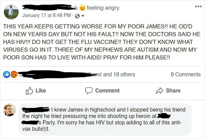 Lady Tries To Blame Vaccines After Her Son Contracts Hiv