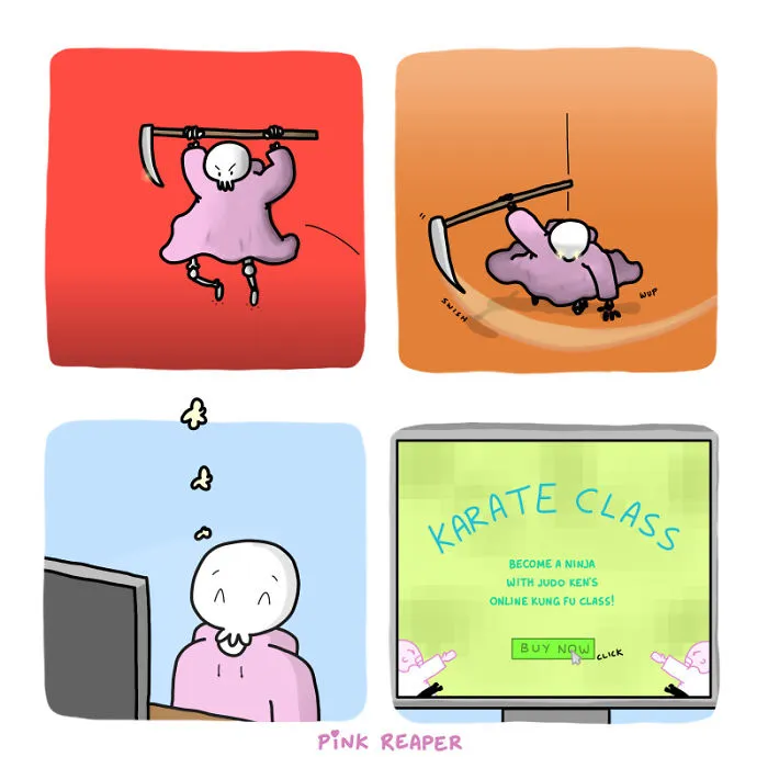 My Wholesome Comic About The Pink Grim Reaper Is Here To Get You Through The Rest Of 2020 (39 New Pics)
