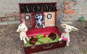small Puppet Theatre From A Suitcase
the Fairy Tale About Baby Goats