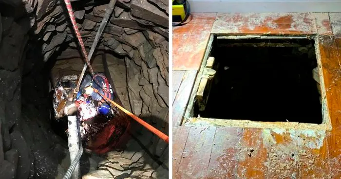 Man Discovers Secret 30 ft Well Inside His Friend’s 1843 House After Breaking Through The Floorboards