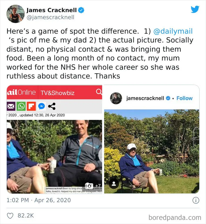 Dailymail Literally Photoshops Man’s Picture To Accuse Him Of Neglecting Social Distancing With His Dad...