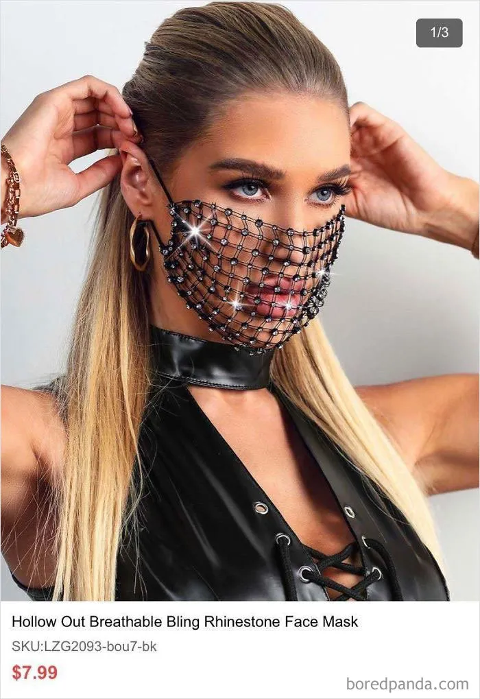 Me ha salido un anuncio con esta mascarilla