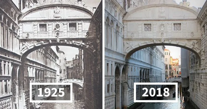 He vuelto a fotografiar las imágenes de Kurt Hielscher para mostrar cómo ha cambiado todo tras casi 100 años (19 fotos)