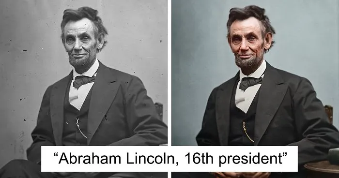 Artist Breathes New Life Into Photos Of US Presidents Who Lived Before Color Photography (26 Pics)