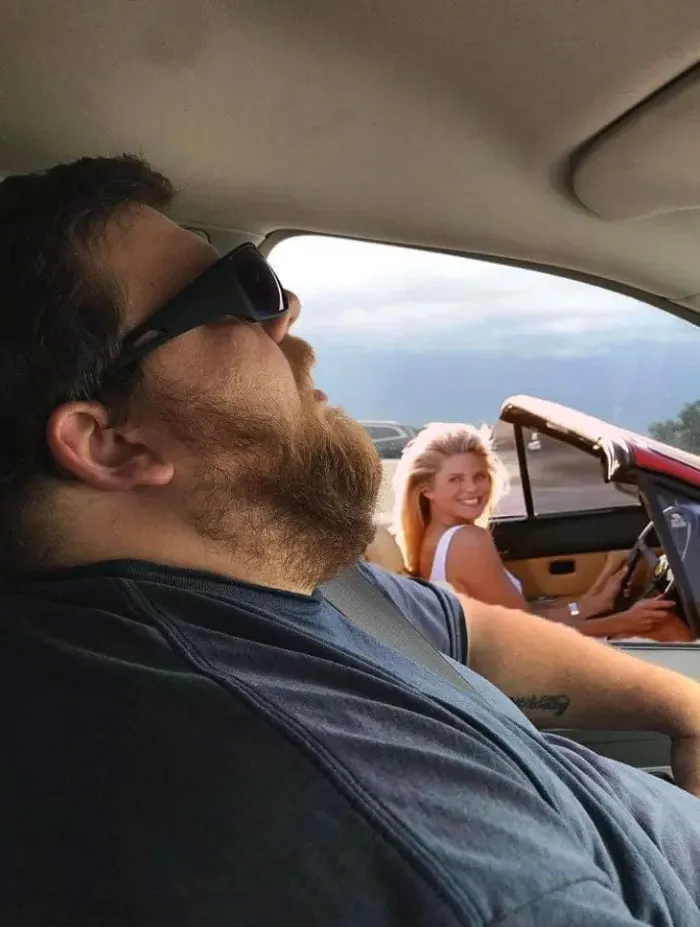 Guy Falls Asleep On A Road Trip, Wife Asks People To Photoshop What He Missed While Sleeping (30 Pics)