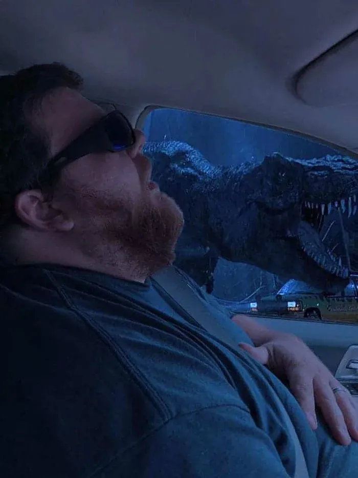 Guy Falls Asleep On A Road Trip, Wife Asks People To Photoshop What He Missed While Sleeping (30 Pics)