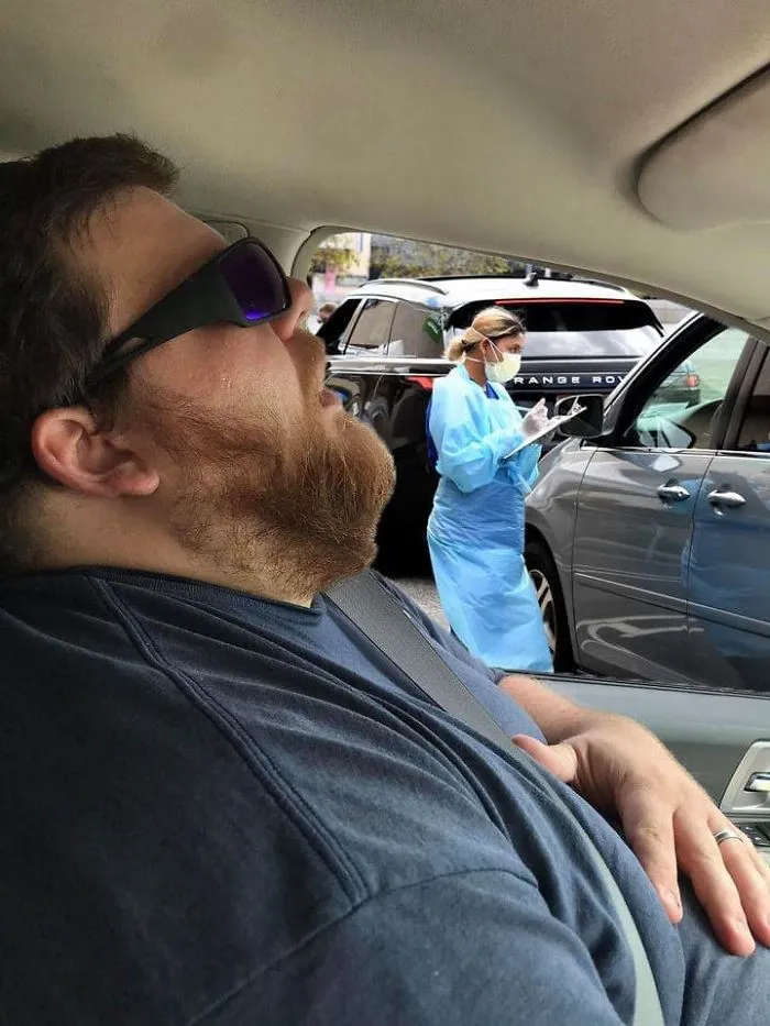 Guy Falls Asleep On A Road Trip, Wife Asks People To Photoshop What He Missed While Sleeping (30 Pics)