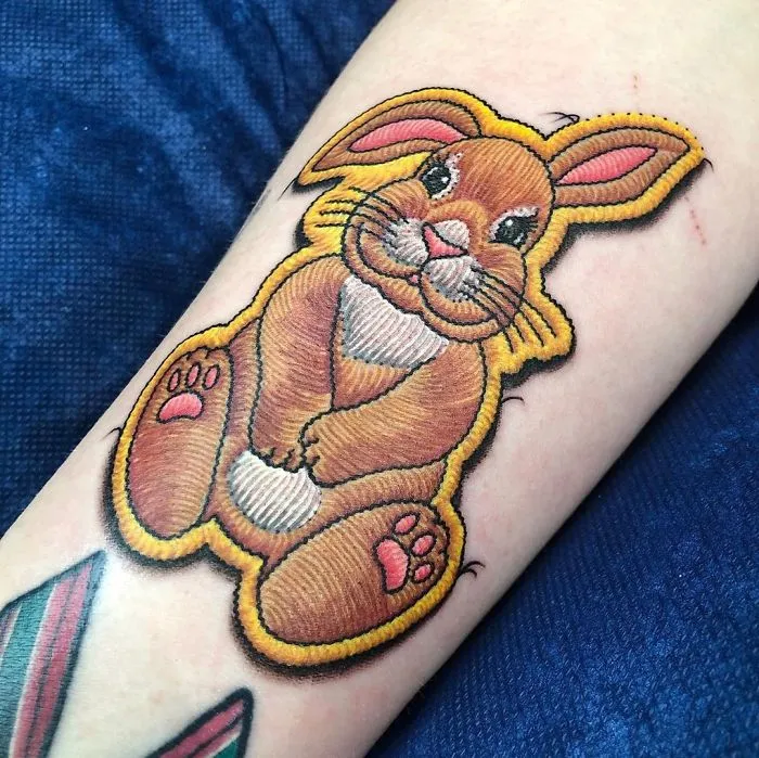 Artist Creates Tattoos That Look Like Sewn-On Patches And Here're 30 Of His Most Impressive Works