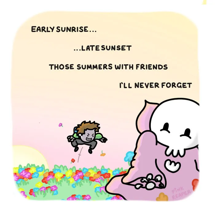 My Wholesome Comic About The Pink Grim Reaper Is Here To Get You Through The Rest Of 2020 (39 New Pics)