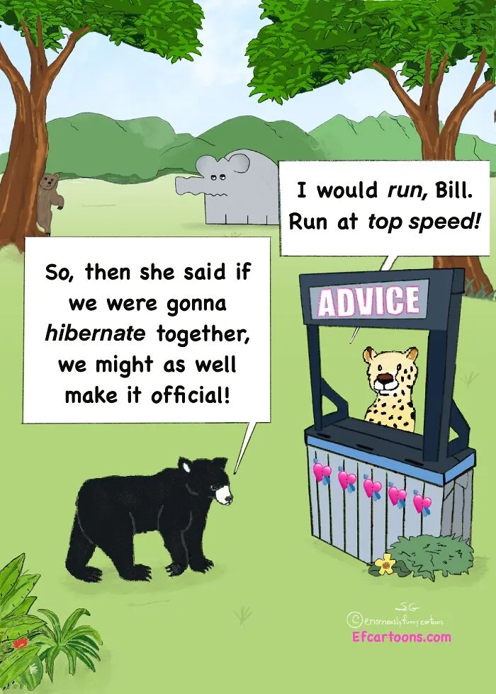 My Enormously Funny Cartoon Advice For The Lovesick Dedicated In Memory Of My Mom