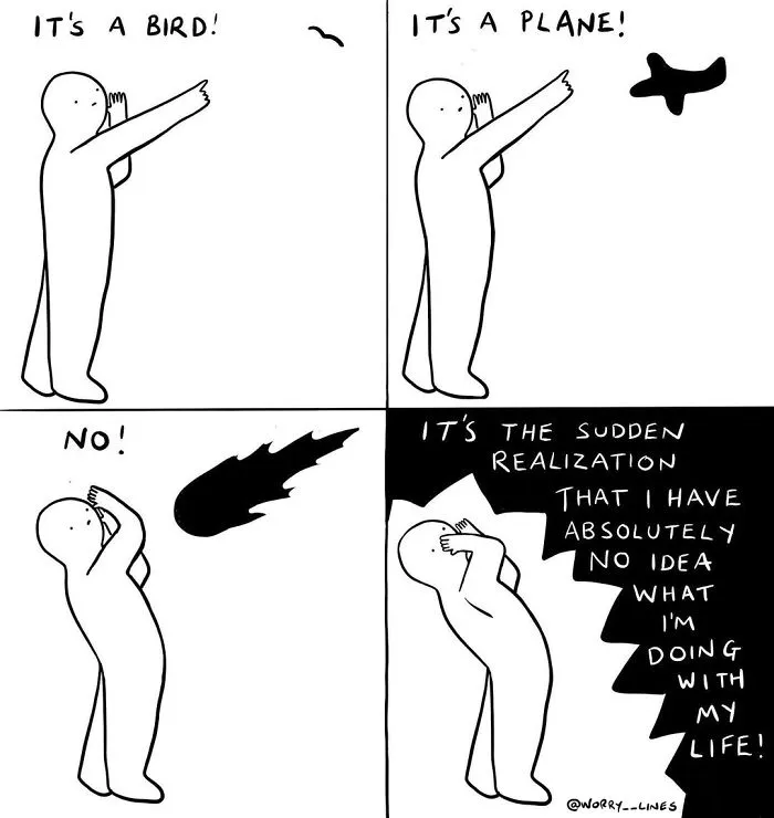 30 Minimalistic Illustrations That Tackle Mental Health By "Worry Lines"