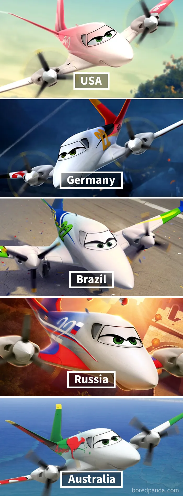 Planes: Rochelle Changes Appearance Depending On Country