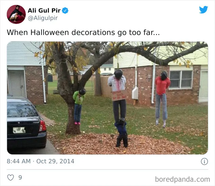 When Halloween Decorations Go Too Far