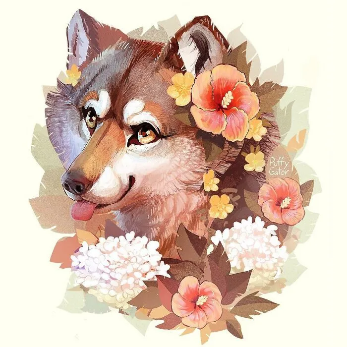 30 Adorable Wild Animal And Pet Illustrations By Nana Key