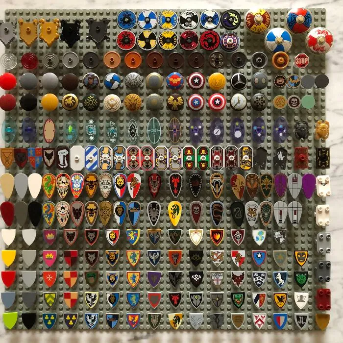 Mi colección de escudos de Lego