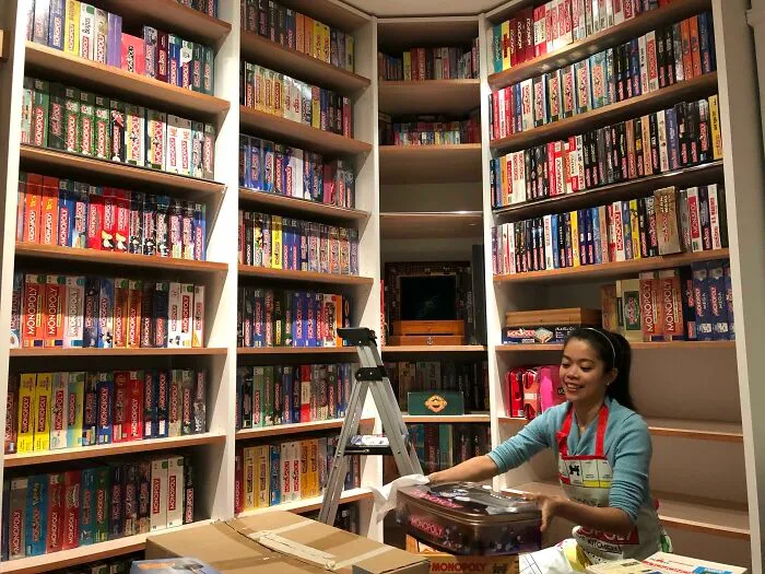 My Girlfriend Cleaning Her Monopoly Collection