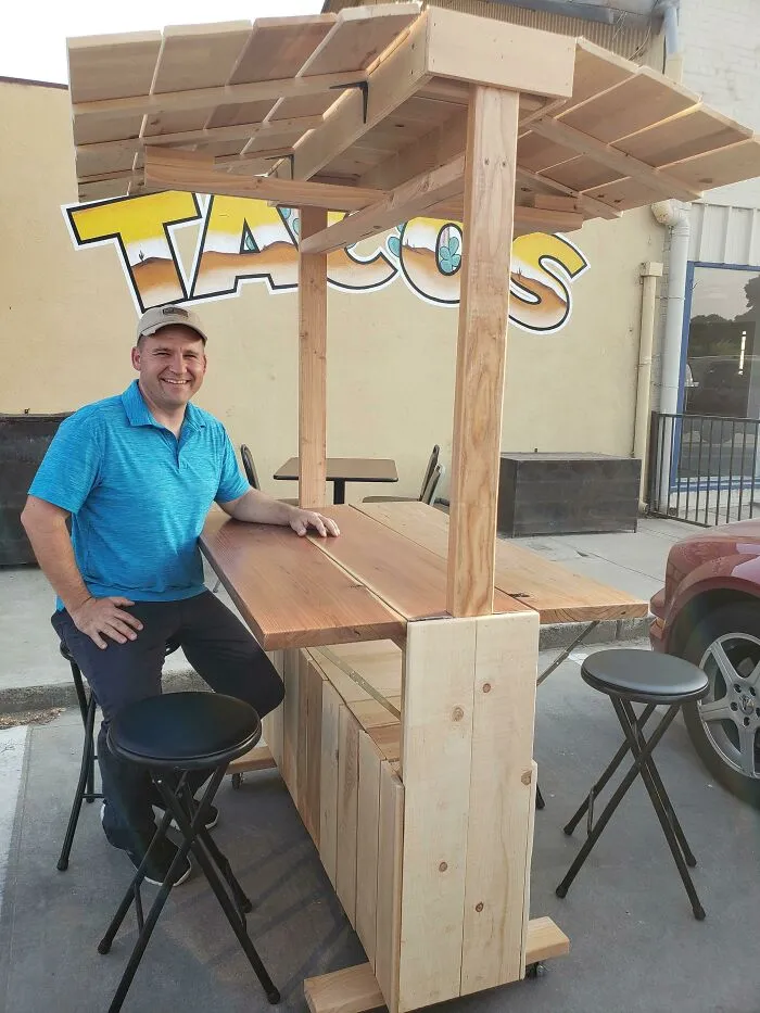 I Donated A Table I Made To A Small Restaurant Hoping To Keep Them In Business