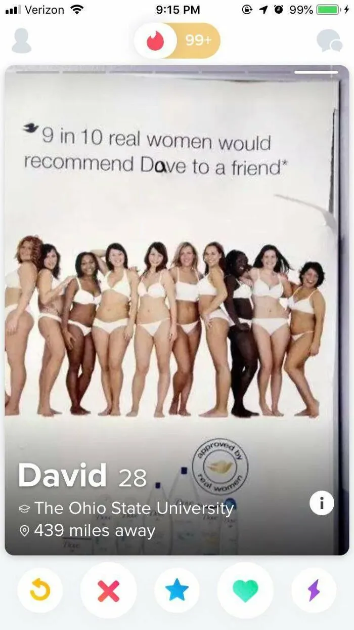 9 de cada 10 mujeres reales recomendarían a Dave a una amiga