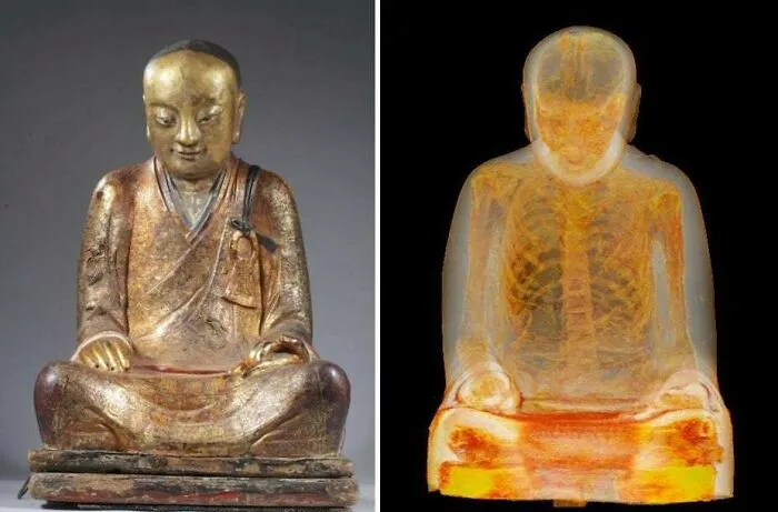 Dentro de esta escultura de buda de hace 1000 años hay un monje momificado