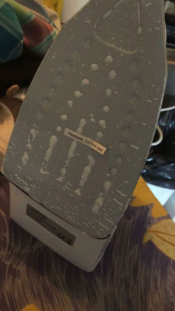 Girlfriend Turned The New Iron On Without Checking The Bottom. She Turned It Into A Boiling Plastic Spreader