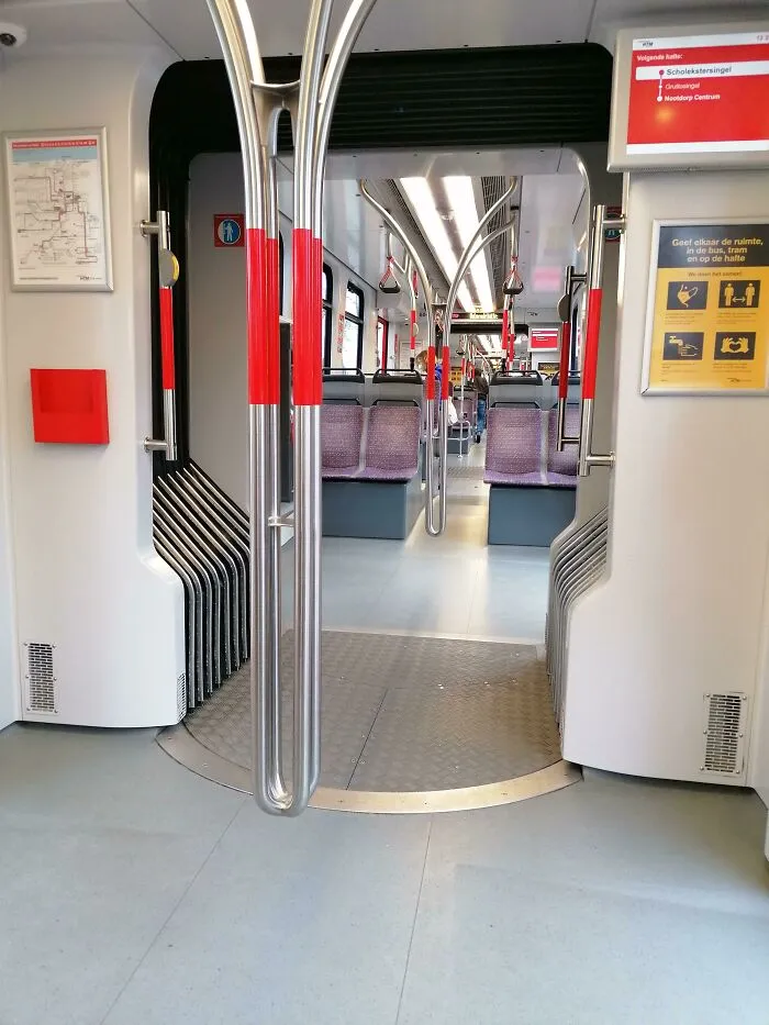 These Handles Don't Connect To The Floor So The Floor Can Be Cleaned More Easily.