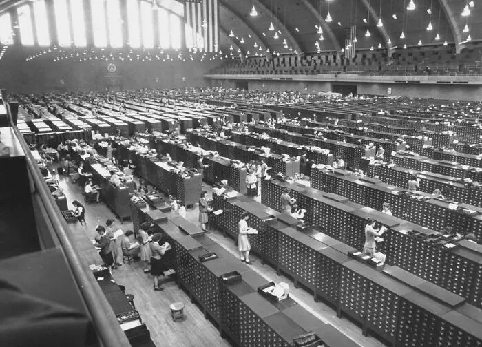 FBI's Fingerprint Files, 1944.