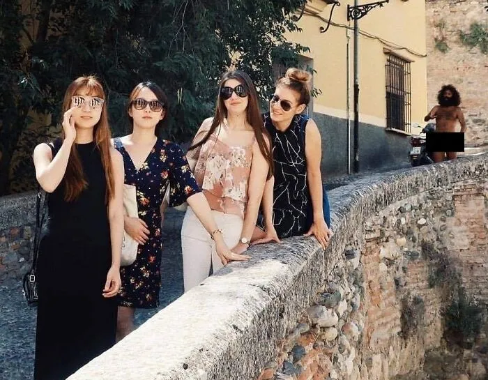 Greek Photobomb