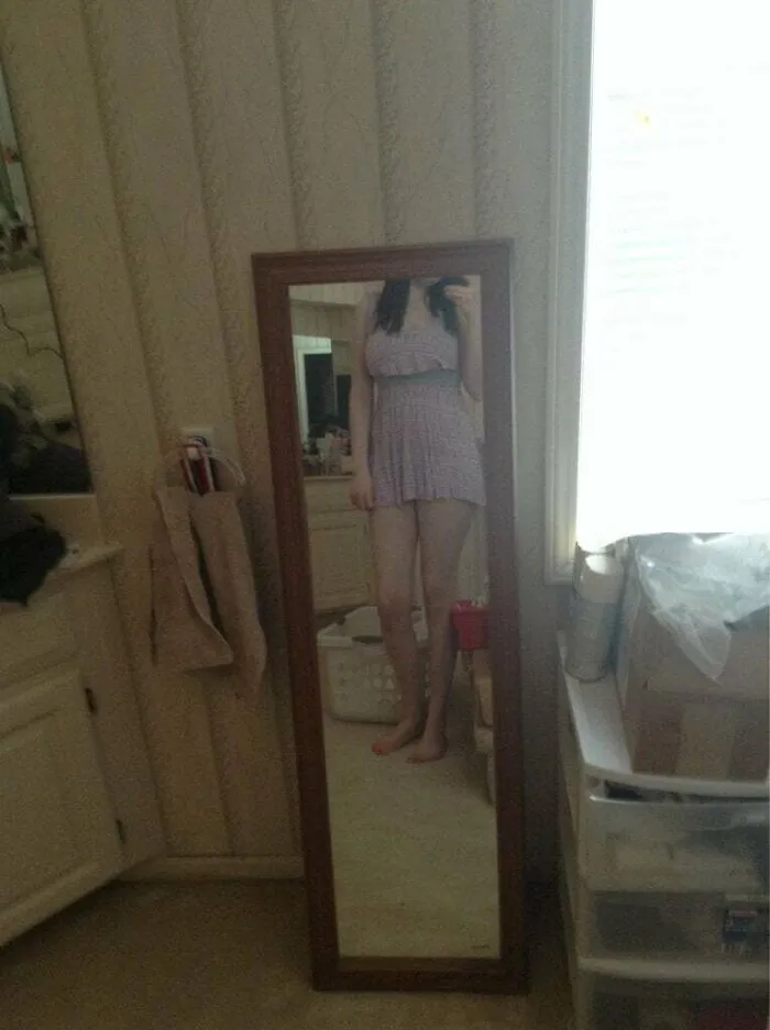 Being Tall And Large Chested Turns Any Dress Into A Shirt. I Can't Even Think About Heels.