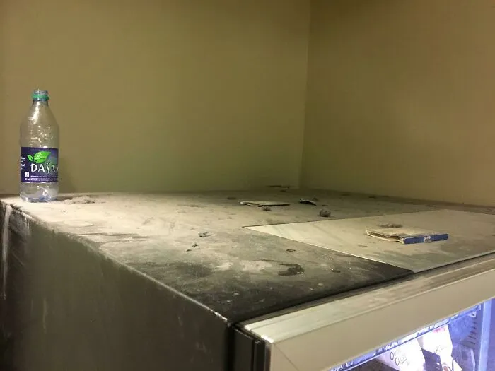 A Mess Only We Can See. ( Top Of Vending Machine )