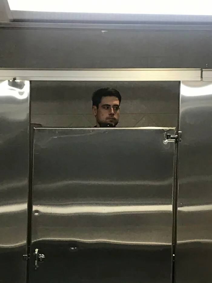 When I Stand Up In The Stall I Make Eye Contact With The People Washing Their Hands. Is It A Little Awkward?....yeah