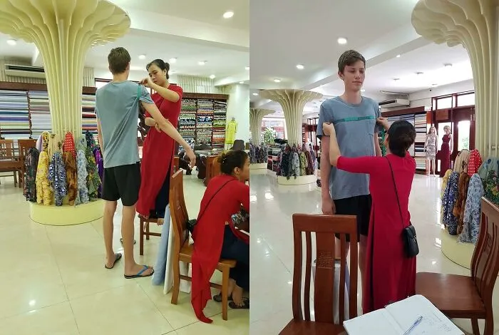 Getting A Shirt Tailored In Vietnam.
