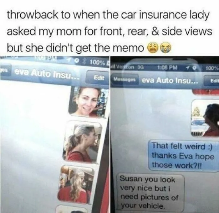 To Provide Front, Side, And Rear Photos For The Car Insurance Rep