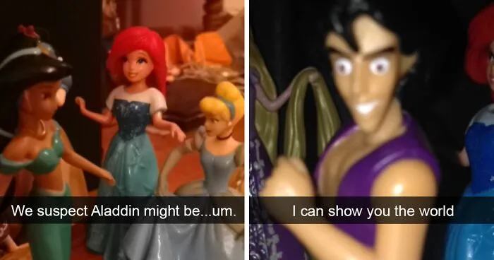 Woman Creates Hilarious Scenarios Using Disney Figurines And People Are Loving Her Imagination (30 Pics)